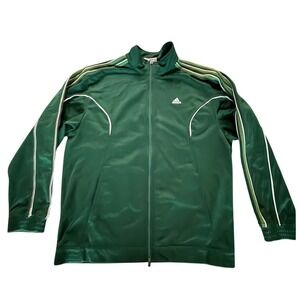 Adidas Irish Green Track Jacket 3 Stripes Mens Medium Excellent Condition